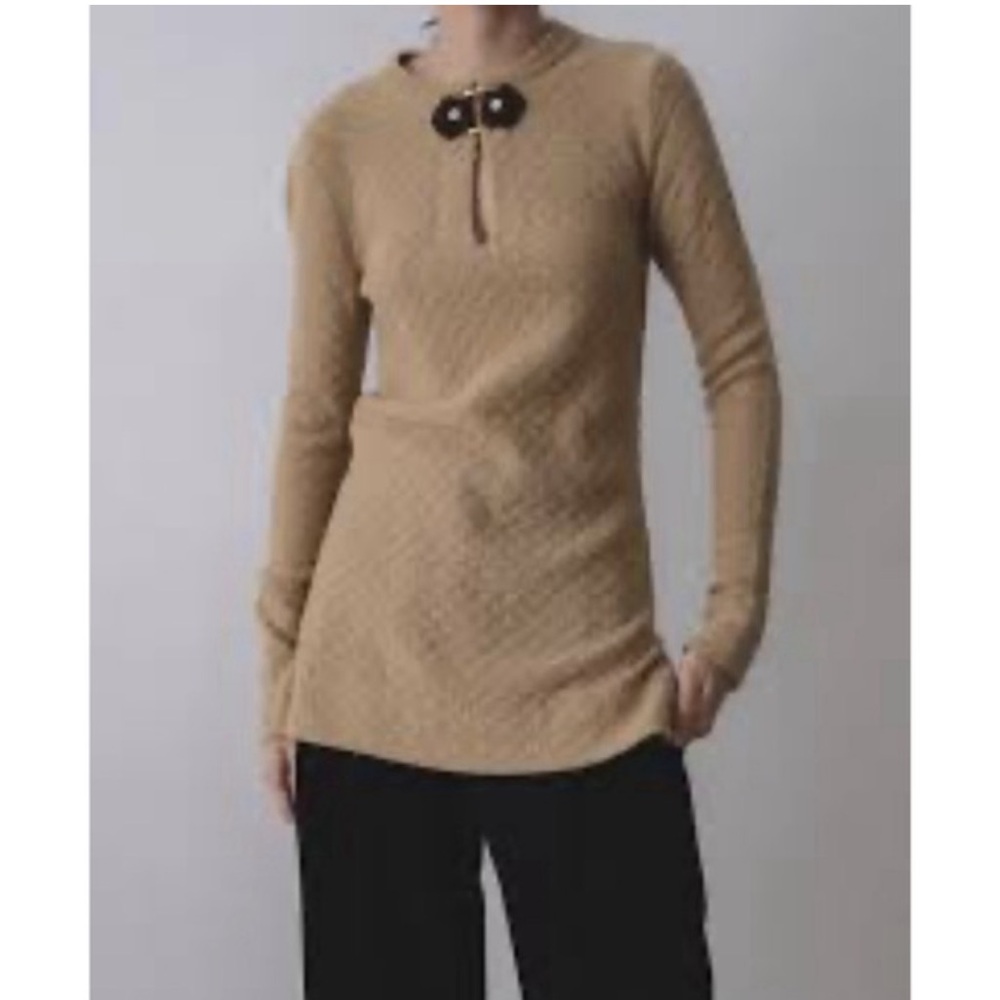 Tory Burch Camel Knit Sweater